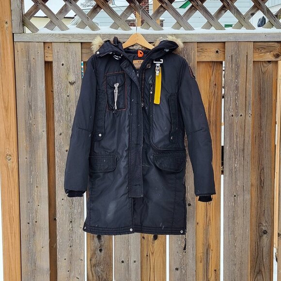 PJs PARAJUMPERS Masterpiece Series men's Medium Coat Chest Slim Fit PARKA - Picture 9 of 12